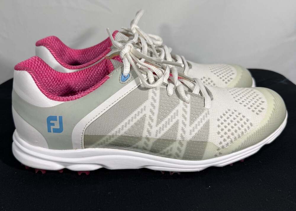 FootJoy Sport SL Women's Golf Shoes 98027 White/Grey/Berry